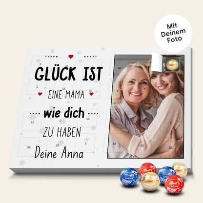 Personalisierter Lindor Adventskalender "Mama"