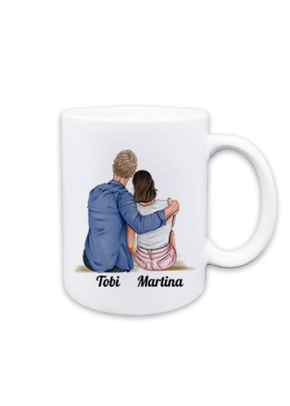 Personalisierte Pärchen Tasse